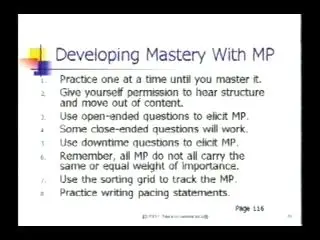 Meta NLP Master Practitioner