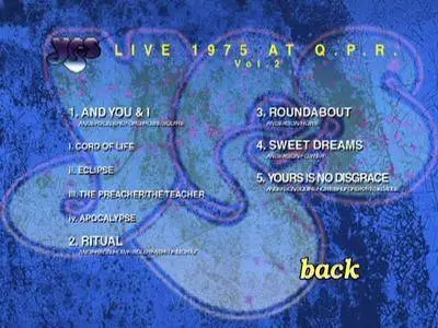 Yes ‎- Live 1975 At Q.P.R. Vol. 1 & 2 (2005)