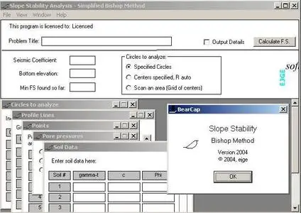 EJGE Slope 2004 - Slope Stability Analysis Software