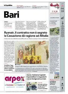 la Repubblica Bari - 26 Aprile 2018