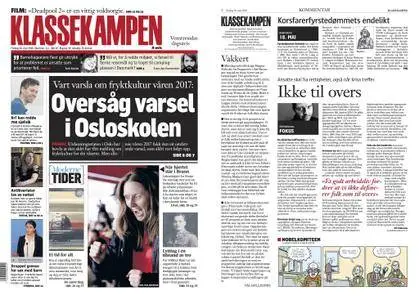 Klassekampen – 18. mai 2018