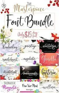 CreativeMarket - Masterpiece Font Bundle