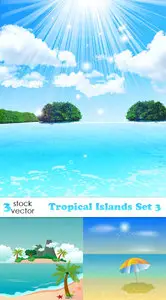Vectors - Tropical Islands Set 3