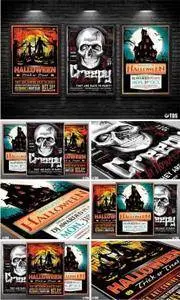 CreativeMarket - Halloween Flyer Bundle V7