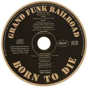 Grand Funk Railroad - Born To Die (1976)