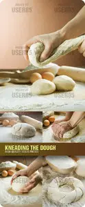 Stock Photo - Kneading the Dough