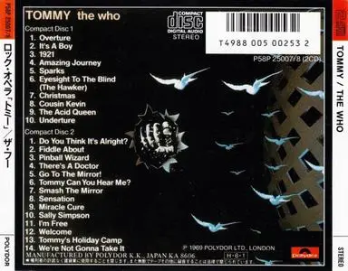 The Who - Tommy (1969) {1989, Japanese Reissue}