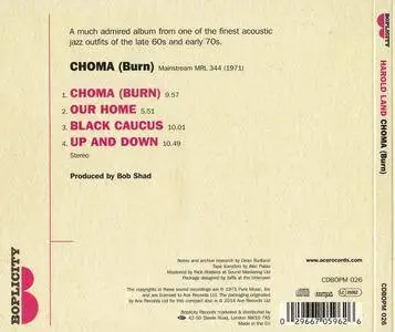 Harold Land - Choma (Burn) (1971) {Mainstream-Ace Records CDBOPM 026 rel 2014}