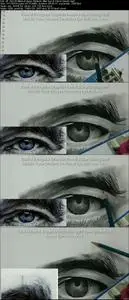 Draw Hyper Realistic Of Man Eye In Pencil Sketch