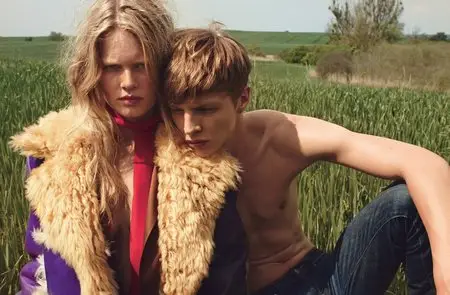 Anna Ewers & Tim Schuhmacher by Emma Summerton for W Magazine November 2014