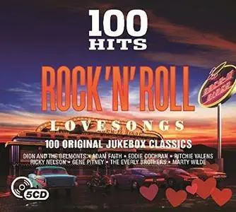 VA - 100 Hits: Rock 'N' Roll Love Songs (5CD, 2017)
