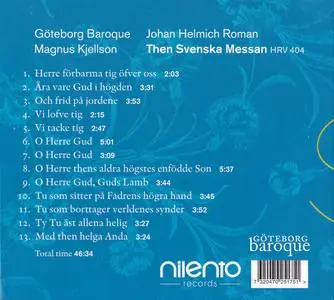 Magnus Kjellson, Göteborg Baroque - Johan Helmich Roman: Then Svenska Messan (2021)