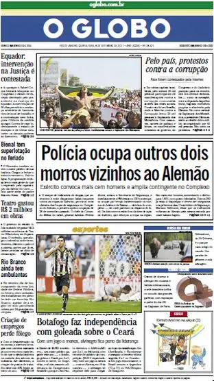 Jornal O Globo - 8 de setembro de 2011