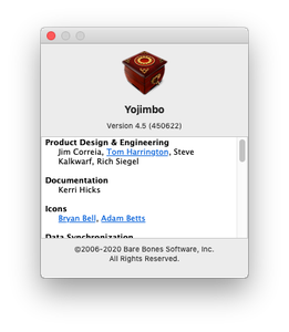 Yojimbo 4.5 macOS