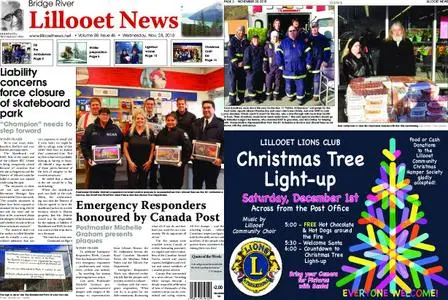 Bridge River Lillooet News – November 28, 2018