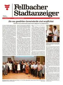 Fellbacher Stadtanzeiger - 10. Juli 2019