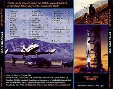 Jerry Goldsmith - Capricorn One: Original Motion Picture Soundtrack (1977) Remastered Limited Edition 2005