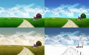 Seasons - One monitor version