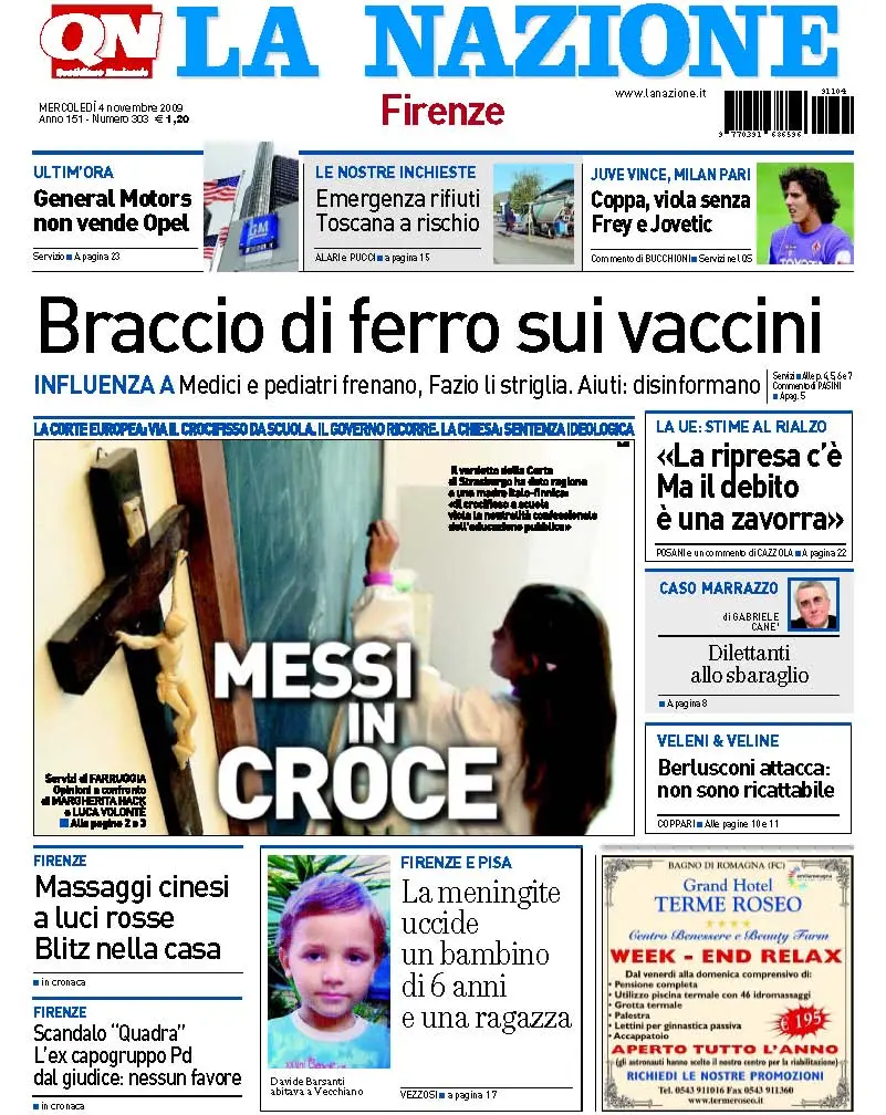 La Nazione 04 Novembre 2009