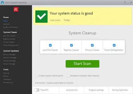 Avira System Speedup 1.6.13.1462