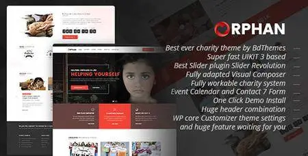 ThemeForest - Orphan v1.0 - Charity WordPress Theme - 19603549