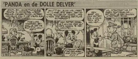 Kranten Strips 00 Panda V162 Panda En De Dolle Delver Nieuwsblad Van Het Noorden