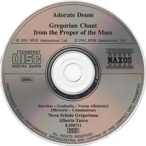 Nova Schola Gregoriana / Alberto Turco - Adorate Deum: Gregorian Chant from the Proper of the Mass (1993)