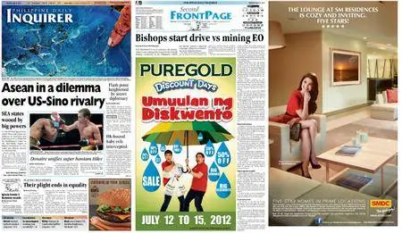 Philippine Daily Inquirer – July 09, 2012