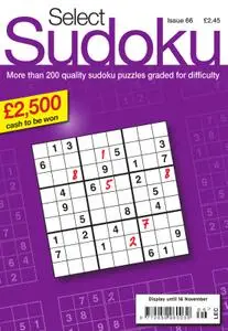 Select Sudoku – 19 October 2017