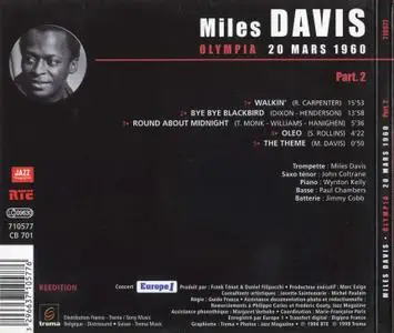 Miles Davis - Olympia 20 Mars 1960, Part 2 (1999) {Trema France 710577}