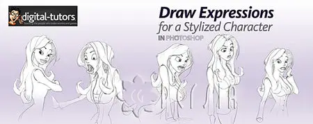 Drawing Expressions for a Stylized Character in Photoshop