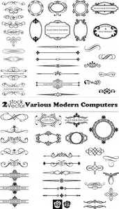 Vectors - Swirl Ornament Elements 10