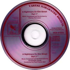 Charles Bernstein, Christopher Young ‎- A Nightmare On Elm Street I & II: Original Motion Picture Soundtracks (1989)