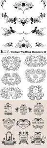 Vectors - Vintage Wedding Elements 19