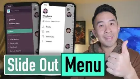Twitter Slide Out Menu with Brian Voong