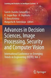 Advances in Decision Sciences, Image Processing, Security and Computer Vision (Repost)