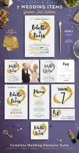 CreativeMarket - Wedding Suite I Golden Foil Edition