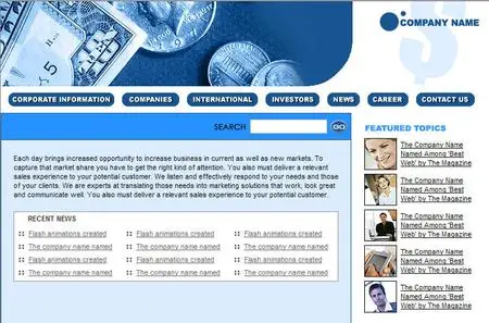 Full Site Template (html + psd)