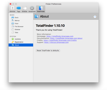TotalFinder v1.10.10 macOS