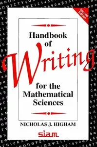 Handbook of Writing for the Mathematical Sciences by Nicholas J. Higham