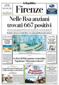 la Repubblica Firenze - 3 Aprile 2020