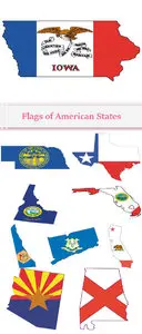 Vector Flags of American States qBee