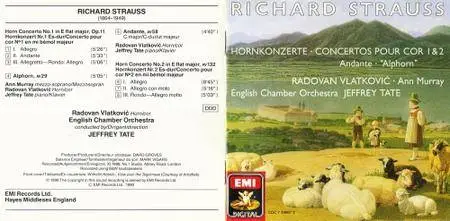 Richard Strauss - Hornkonzerte 1 & 2,  Andante, “Alphorn” (Jeffrey Tate, English Chamber Orchestra) (1990)