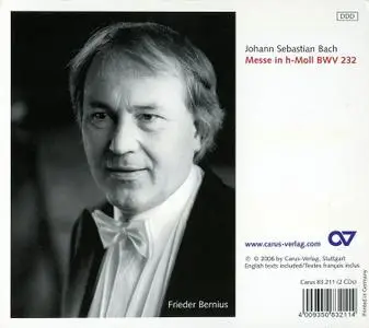 Frieder Bernius, Barockorchester Stuttgart, Kammerchor Stuttgart - Bach: Messe in h-Moll BWV 232 (2006)