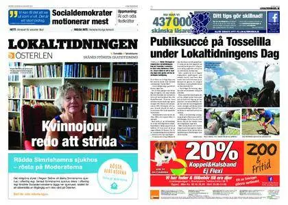 Lokaltidningen Österlen – 25 augusti 2018