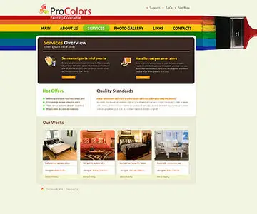 ProColors Painting Contractor - Flash Site Template