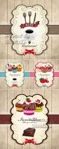 Vintage Food Menu Vector