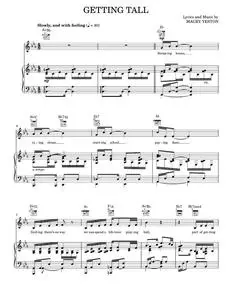 Getting Tall - Maury Yeston, Nine Musical (Piano-Vocal-Guitar)