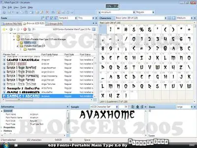 629 Fonts + Portable Main Type 2.0