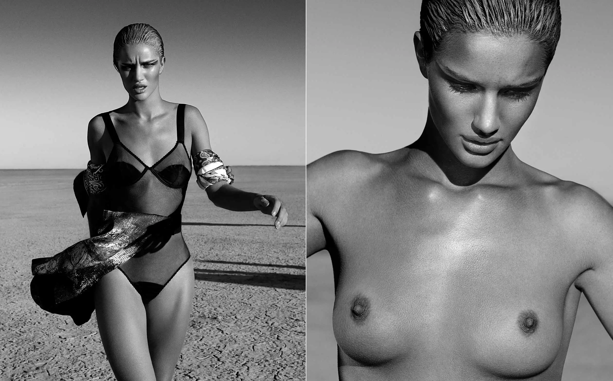Rosie Huntington-Whiteley by James Meakin for EXIT Magazine Spring/Summer 2...